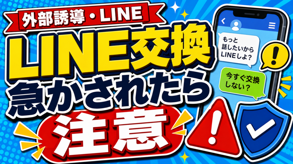 LINE交換を急かされた時の外部誘導リスクメモのアイキャッチ