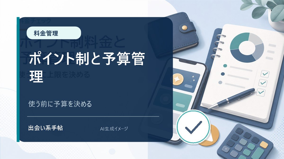 ポイント制料金と予算管理を確認するイメージ