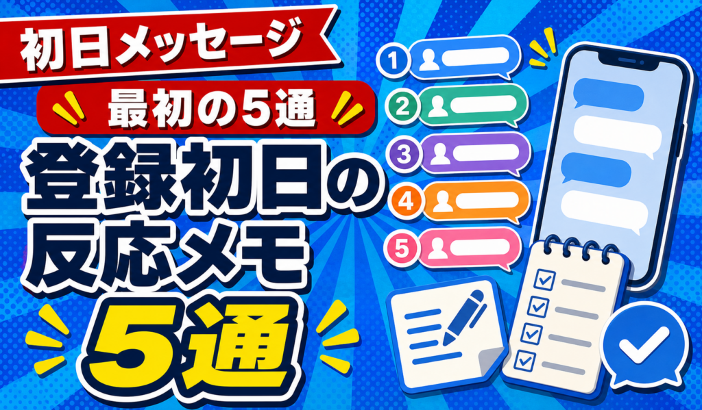 登録初日の反応メモのアイキャッチ